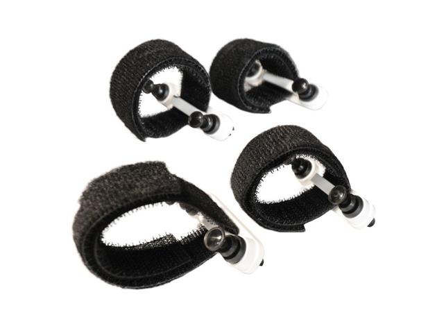 Monoprice Velcro Strap Enclosure Insert, 8″ x 3/4″ Velcro Straps, Quick Snap Push Pin Mounting Brackets, 4 Inserts