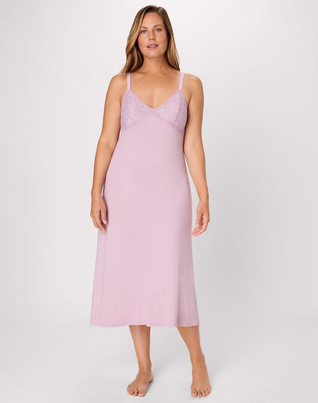 Bali Breathe Sleepwear Gown Purple Mauve S Women's