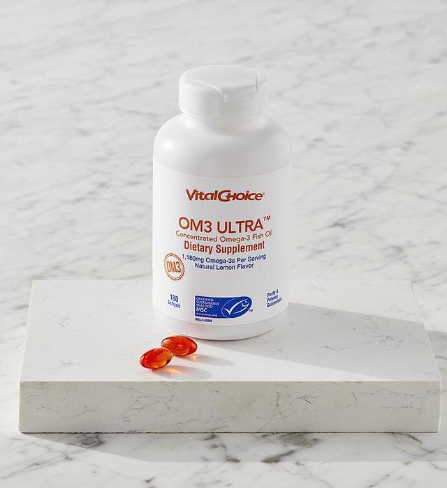 MSC OM3 Ultra™ Concentrated Omega-3 Fish Oil Dietary Supplement - 180ct 6 bottle | Vital Choice